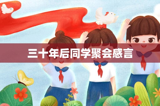 三十年后同学聚会感言