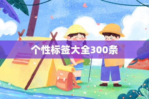 个性标签大全300条