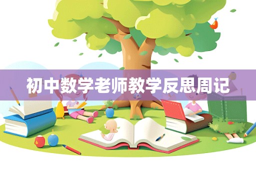 初中数学老师教学反思周记