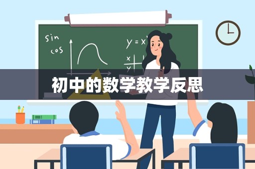 初中的数学教学反思