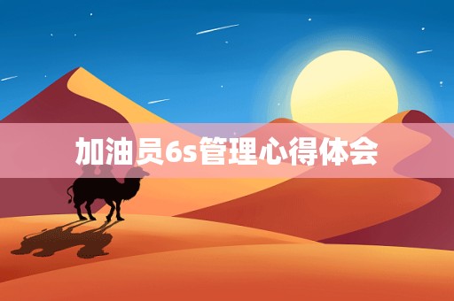 加油员6s管理心得体会