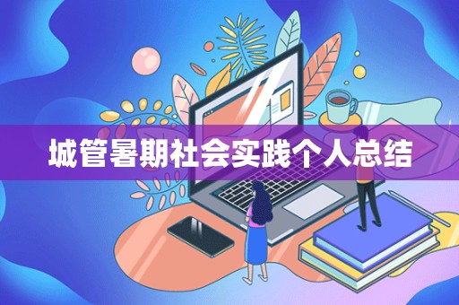 城管暑期社会实践个人总结