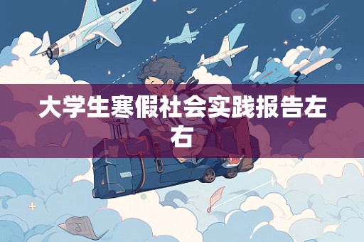 大学生寒假社会实践报告左右