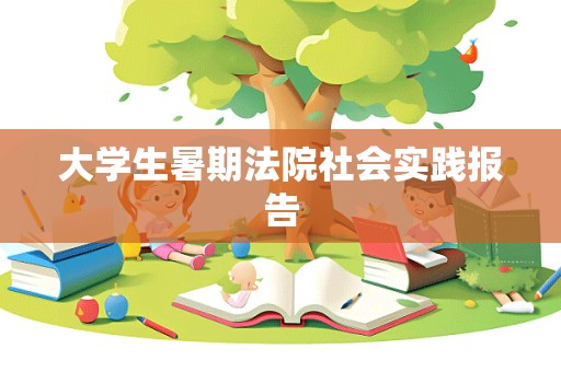 大学生暑期法院社会实践报告