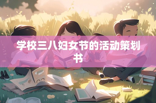 学校三八妇女节的活动策划书