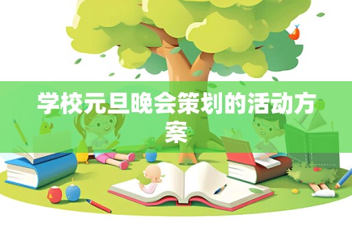 学校元旦晚会策划的活动方案