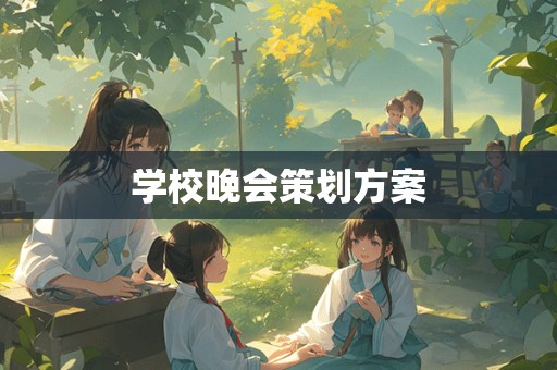 学校晚会策划方案