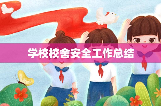 学校校舍安全工作总结