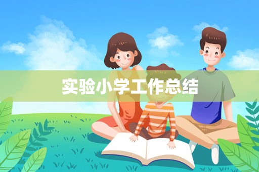 实验小学工作总结