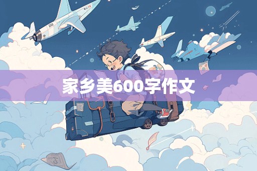 家乡美600字作文