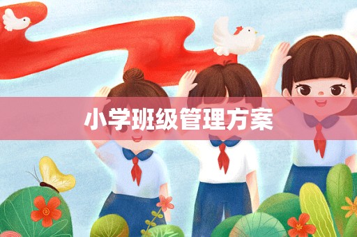 小学班级管理方案