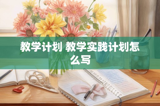 教学计划 教学实践计划怎么写