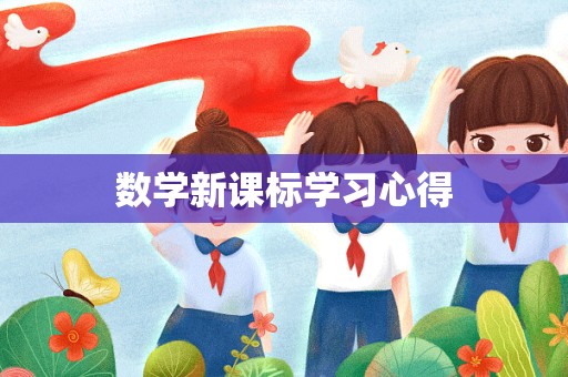 数学新课标学习心得