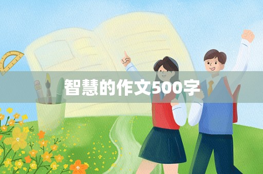 智慧的作文500字