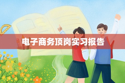 电子商务顶岗实习报告