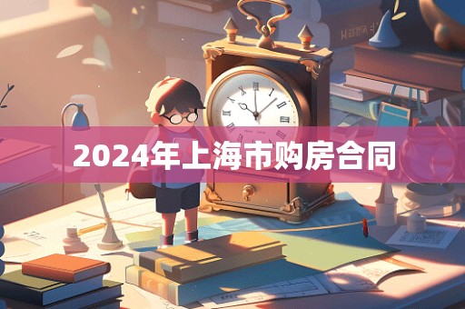 2024年上海市购房合同