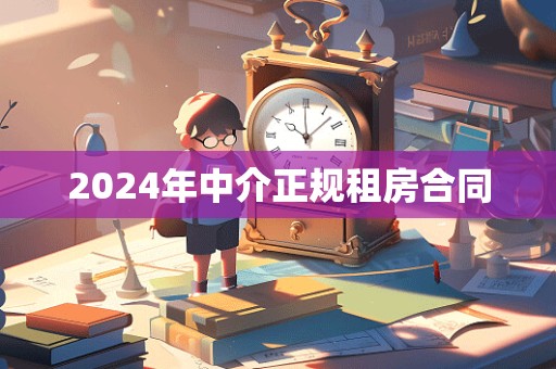 2024年中介正规租房合同