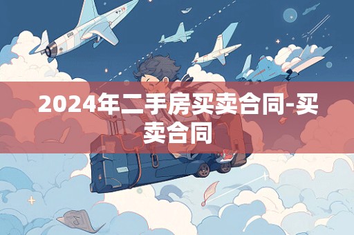 2024年二手房买卖合同-买卖合同