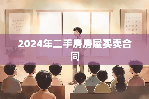 2024年二手房房屋买卖合同