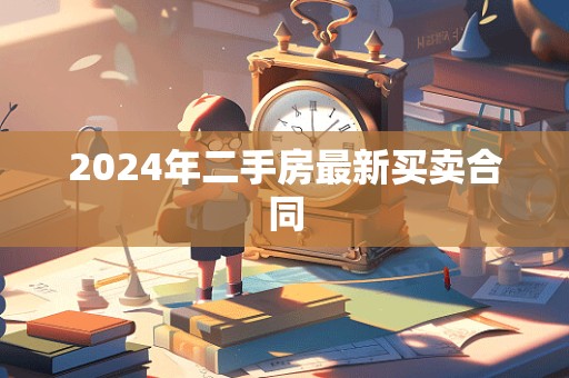 2024年二手房最新买卖合同