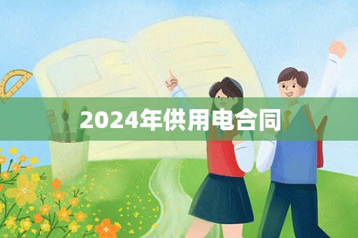 2024年供用电合同