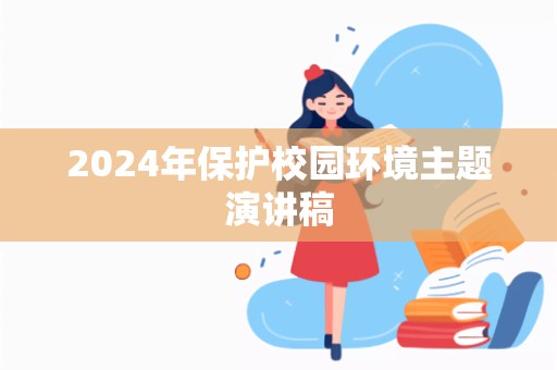 2024年保护校园环境主题演讲稿