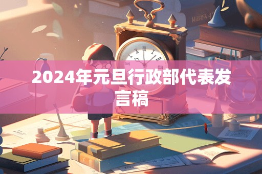 2024年元旦行政部代表发言稿