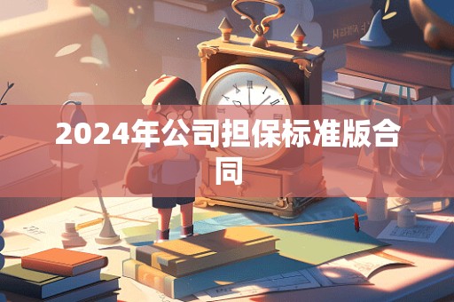 2024年公司担保标准版合同