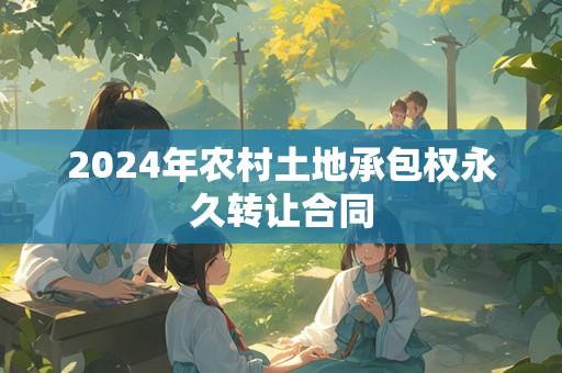 2024年农村土地承包权永久转让合同