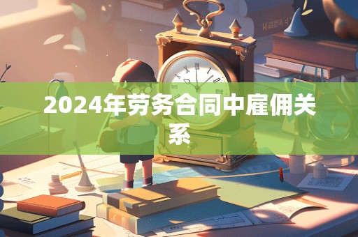 2024年劳务合同中雇佣关系