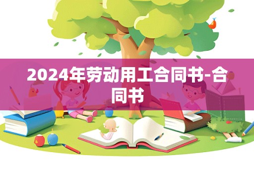 2024年劳动用工合同书-合同书