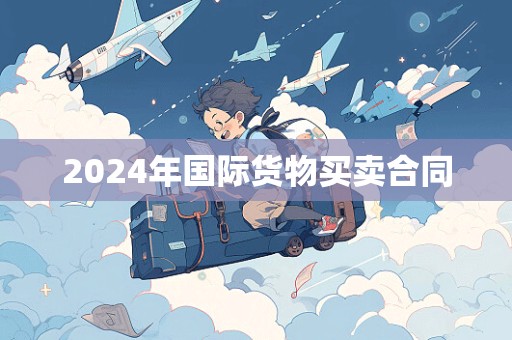 2024年国际货物买卖合同