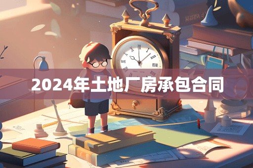 2024年土地厂房承包合同