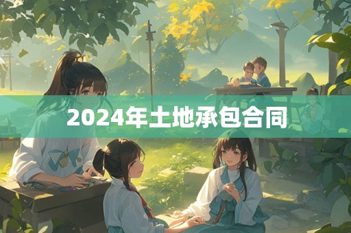 2024年土地承包合同