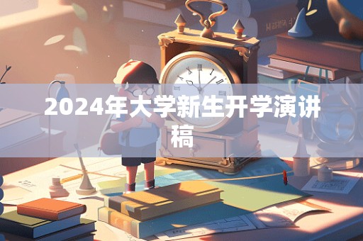 2024年大学新生开学演讲稿