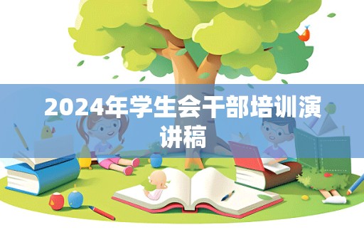 2024年学生会干部培训演讲稿