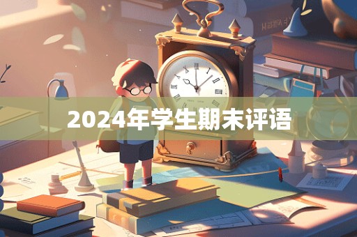 2024年学生期末评语