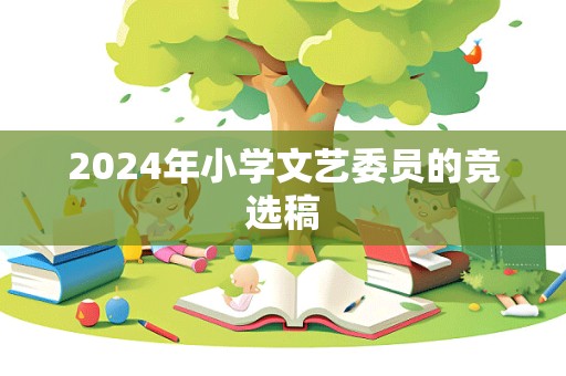 2024年小学文艺委员的竞选稿