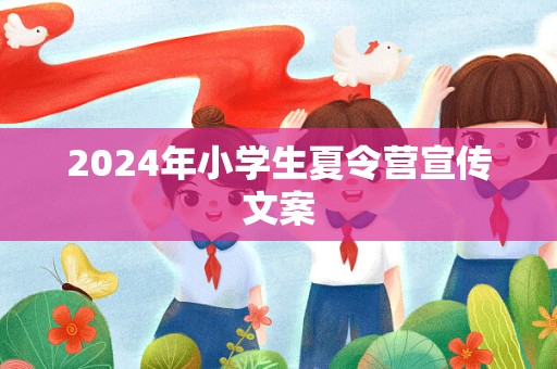 2024年小学生夏令营宣传文案