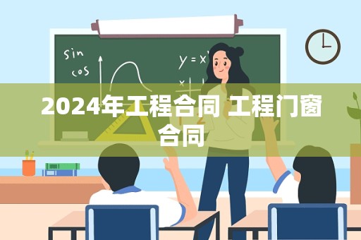 2024年工程合同 工程门窗合同