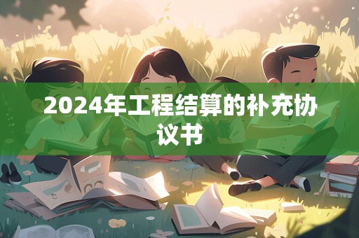 2024年工程结算的补充协议书