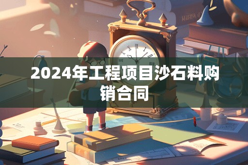 2024年工程项目沙石料购销合同