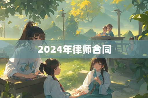 2024年律师合同