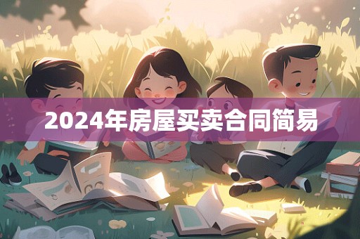 2024年房屋买卖合同简易