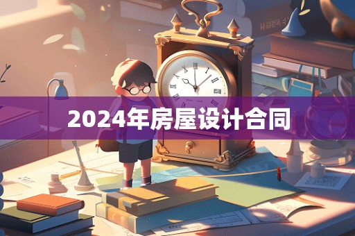 2024年房屋设计合同