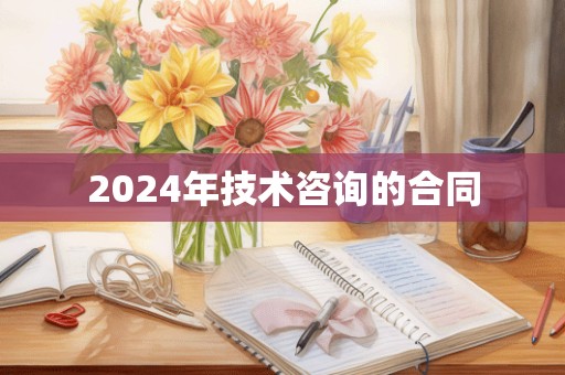 2024年技术咨询的合同