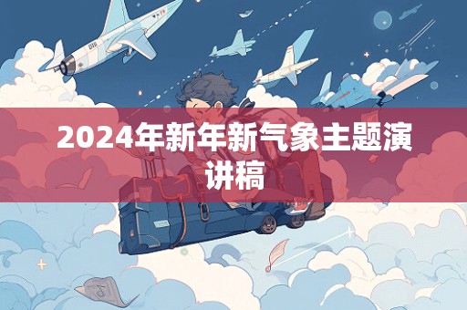 2024年新年新气象主题演讲稿