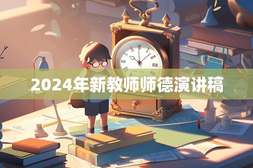 2024年新教师师德演讲稿