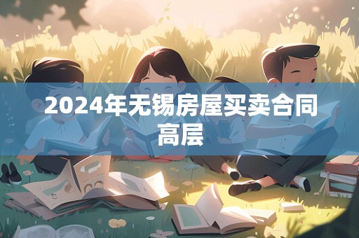 2024年无锡房屋买卖合同高层