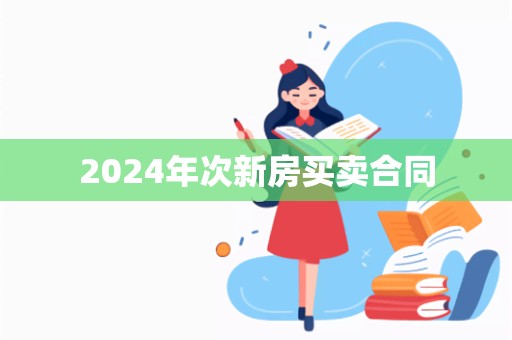 2024年次新房买卖合同